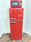 Galanz Red Refrigerator Medium Size New Retro Glr76trder 7 6 Cuft Fridge Freezer