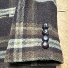 Ralph Lauren Lambswool Blazer Sz 6 Brown Plaid Tweed Equestrian Preppy Jacket