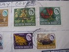 Rhodesia Stamp Envelope With Stamps Scott   208-216