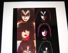 Framed Kiss Solo Pictures   Art Ace Frehley  Gene Simmons  Paul Stanley  Peter