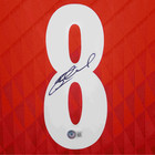 Steven Gerrard Signed Liverpool Home Soccer Jersey  8 With Beckett Coa