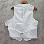 Bar Iii Suit Vest Mens Small White Linen Slim Fit Formal Wedding Party  115 New