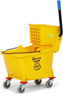 Commercial Mop Bucket With Side Press Wringer  26 Quart     50 000 Cycles Wringer 