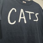 Vintage 80s 90s Cats Broadway Musical Double Sided Print Shirt Men Xl