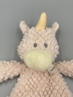 Demdaco Pink Unicorn Rattle Plush Lovey Soft Baby Security Blanket