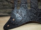 Black Vintage Psychedelic Textured Pickguard -fender Stratocaster - Usa