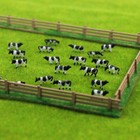 60pcs Model Train N Scale 1 160 Well Painted Farm Animals Model Cows White Black