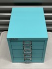 Bisley 5 Drawer Cabinet Blue 15    X 13    X 11    Great Condition