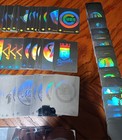 Sticker Lot Of 375  1990   1991 Upper Deck Baseball Team Logo Hologram Stickers