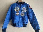 Vintage Cooper Sportswear Boeing Flight Jacket W  Patches Women   s Sz Xs Mcrae
