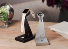Solid Base Aluminum Desk Stand Dock Station Charger For Apple Iwatch 1-9 Silver