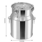 201 Stainless Steel Milk Can 5l 1 32gal Milk Container Milk Bucket Good Sealing