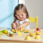 Melissa   Doug Wooden Cutting Fruit Toy Food Set   Pretend Play Kitchen Accessor