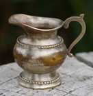 Antique Creamer Silver Plated Brass Art Nouveau Made In Usa 1890 s