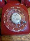 Vintage Western Electric Bell Cherry Red Rotary Dial Tele-phone New York 516