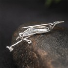 Vintage Style Sterling Silver Crane Heron Bird Brooch Pin Lapel Badge Women Gift