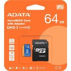 Adata Technology 64gb Premier Microsd sdhc Uhs-i A1 Memory Card With Sd Adapter