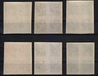 Slovakia 1943 Mnh Mi 115-120 Sc P31-p36 Newspaper Stamps   Blocks   