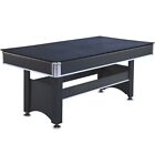 Spartan 6-ft Pool Table With Table Tennis Top - Black With Red Felt