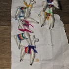 Vintage Alpaca Figure Pin Real Spun Alpaca Wool Fur Wire Handmade 10 Available 