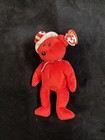 Ty Beanie Babies Baby Sam Usa Bear Red White Blue Patriotic  Dob 7-4-03