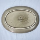 Pfaltzgraff Folk Art 12    Oval Steak Platter Usa  007 Blue Tan Stoneware