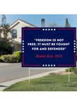 Charlie Kirk Protest Yard Sign  A True Patriot Charlie Kirk Sign With H-stake