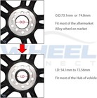 Hub Centric Rings 73 1 To 64 1 Aluminum Alloy 4 Pack Wheel Hub Rings