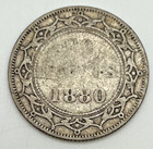 1880 Newfoundland 20 Cents Km 4 Silver  925 Sterling Victoria Canadian Province
