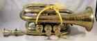 Vintage Solid Brass Antique Trumpet Gorgeous Retro Standout  Mouth Peice