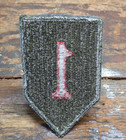 Vietnam War Vintage Us Army 1st Infantry Division Uniform Patch Cut-edge Twill