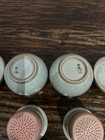 Set Of 2 Korean Celadon Crane Tea Cups Infuser W strainer And Lid