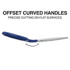 9 In  Carpet Shear Curved With Coated Handle
