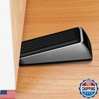 Architectural Hardware - Heavy Duty Zinc Door Stopper With Rubber Anti Scuff 