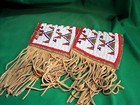 Northern Plains Vintage Beaded Dance Cuffs - Beautiful 