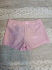 Girl s Youth M l Gymnastics Shorts - Pink Glitter
