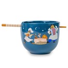 Disney Lady And The Tramp Serenade 20-ounce Ceramic Ramen Bowl And Chopstick Set