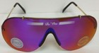 Vintage Aviator Style Sunglasses With Premiere Purple Iridium True Blue Lens