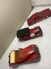 Vintage Lot Of 3 Tinplate Friction Cars Made In Japan Touring Convertibles