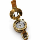 Antique Military Nautical Compass Brass Vintage Wwii Military Pocket Compass