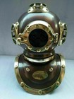 6 Inch Solid Brass Vintage Antique Us Navy Mark V Divers Diving Helmet Handmade