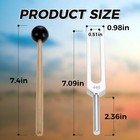 440 Hz Tuning Fork With Silicone Hammer For Violin Guitar Tuner