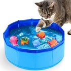 Cat Water Toy Cat Pool With Interactive Fish Toys Fish Bowl Cat Toys In outdoor