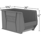 Akro-mils 30282 Super-size Akrobins Plastic Storage Bins Space-saving Stackab   