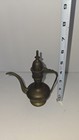 Vintage Hand-etched Solid Brass Lidded Middle Eastern Ewer Lamp