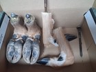 4  Cured Whitetail Deer Hooves  Deer Feet With Mounting Hardware  Taxidermy