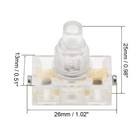 Inline Foot Pedal Push Button Switch lamp Control On off Clear 2 Pc