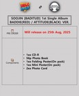 Soojin Baditude 1st Single Album Cd photo Book 2poster 2 Photo Card K-pop Sealed