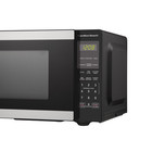 Hamilton Beach 0 9 Cu Ft Countertop Microwave Oven  900 Watts  Stainless Steel