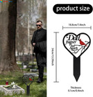 Stake Graves Cemetery Decorations Memorial Grave Markers Heart Memorial Plaqu   